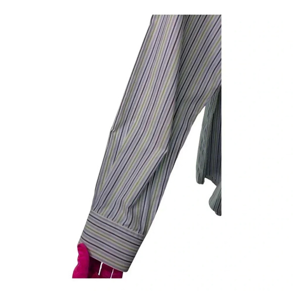 Eddie Bauer Men's Wrinkle Resistant Striped Button Down Dress Shirt Size LT - Picture 7 of 16